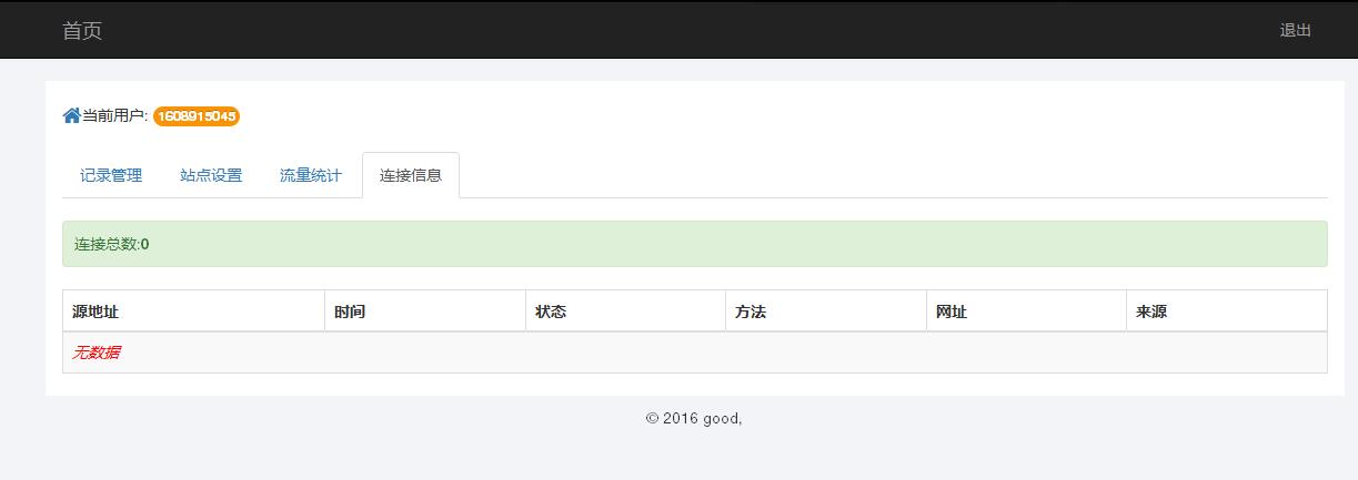 某IDC互聯(lián)網(wǎng)服務商管理系統(tǒng)--用戶域名記錄管理、站點設置、流量統(tǒng)計和連接信息